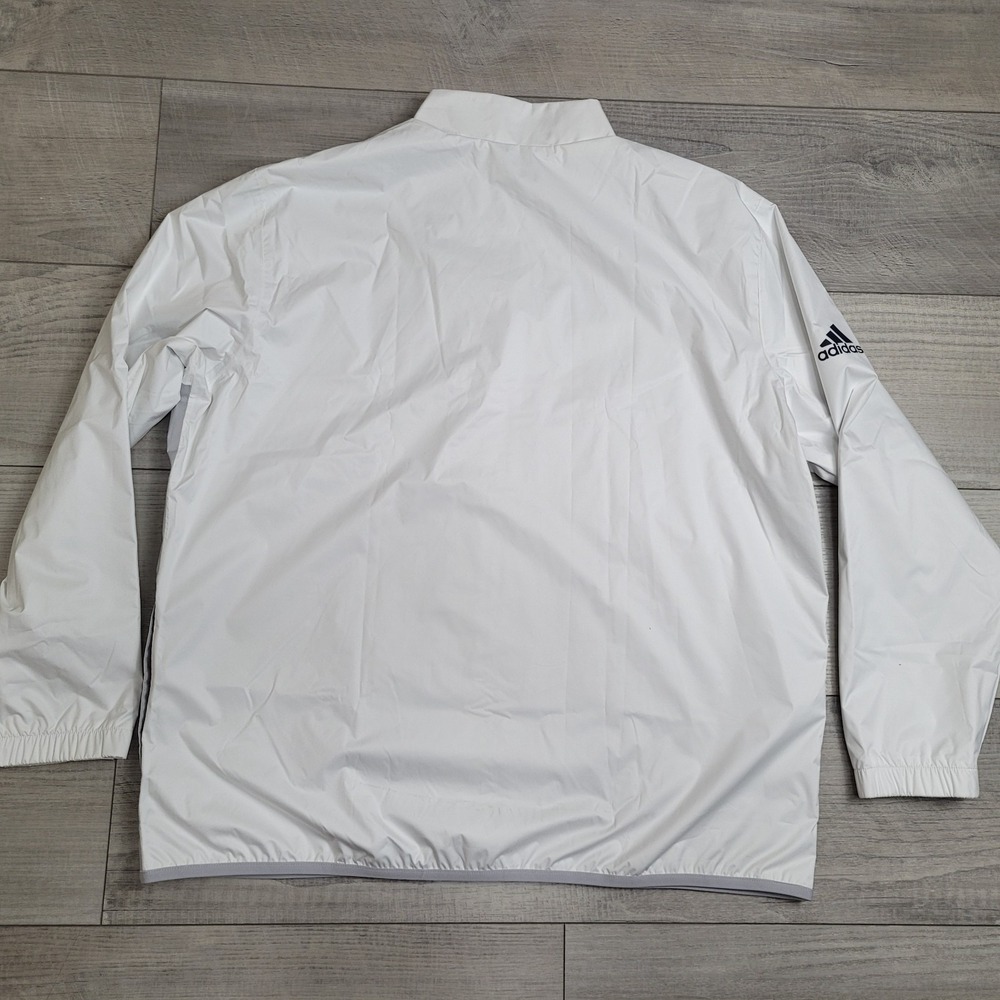 ⛳Adidas Golf Climastorm Jacket Mens 2XL White Zip TaylorMade Pebble Beach 2018 - Picture 15 of 16